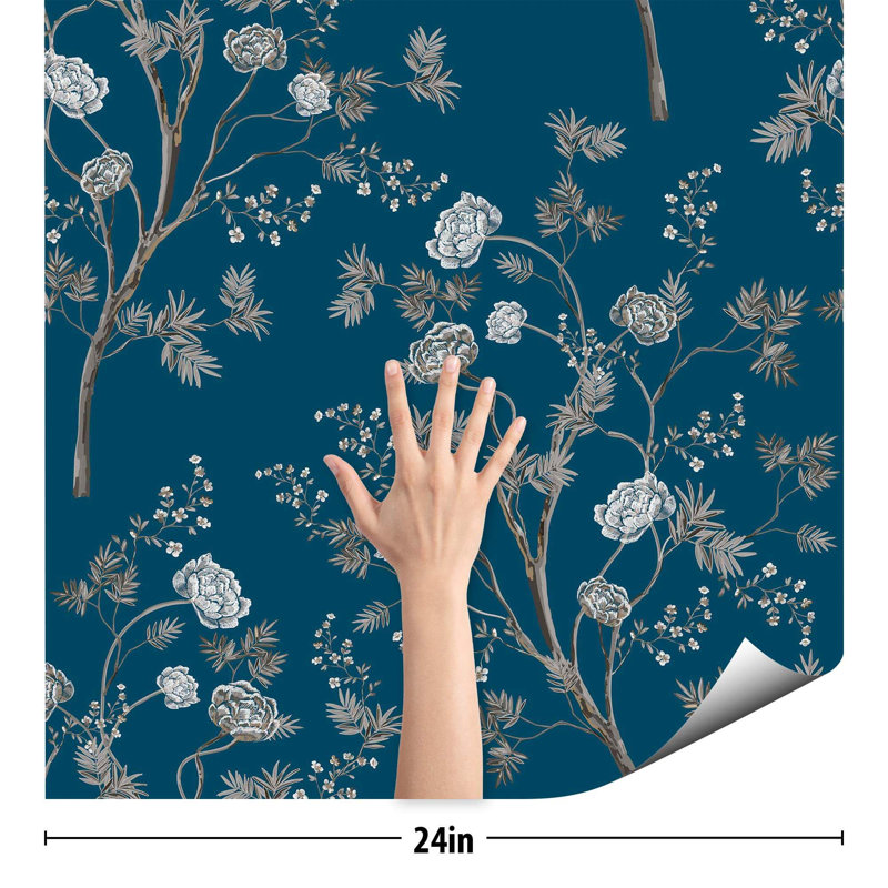 Peel & Stick Floral Tile, 48" L x 24" W