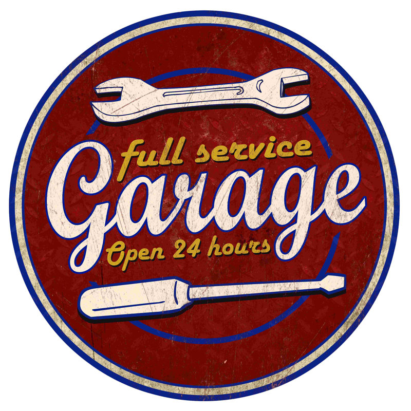 «Garage», impression sur toile tendue, L 12 po x H 12 po