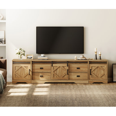 Laziza 3 in 1 Morden Farmhouse TV Stand for TVs up to 110"