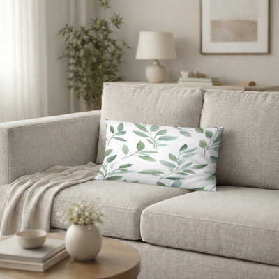 Coussin Modern - coussin abstrait imprimé sauge Drift