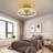 Irmelin 18.9" 7 Blades Ceiling Fan Light 3 Color LED with Remote Control
