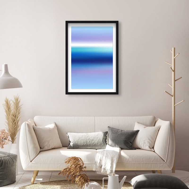Moonlit Gradient Print by Oliver Gal, 46.5"H x 31.5"W, Black Shadowbox