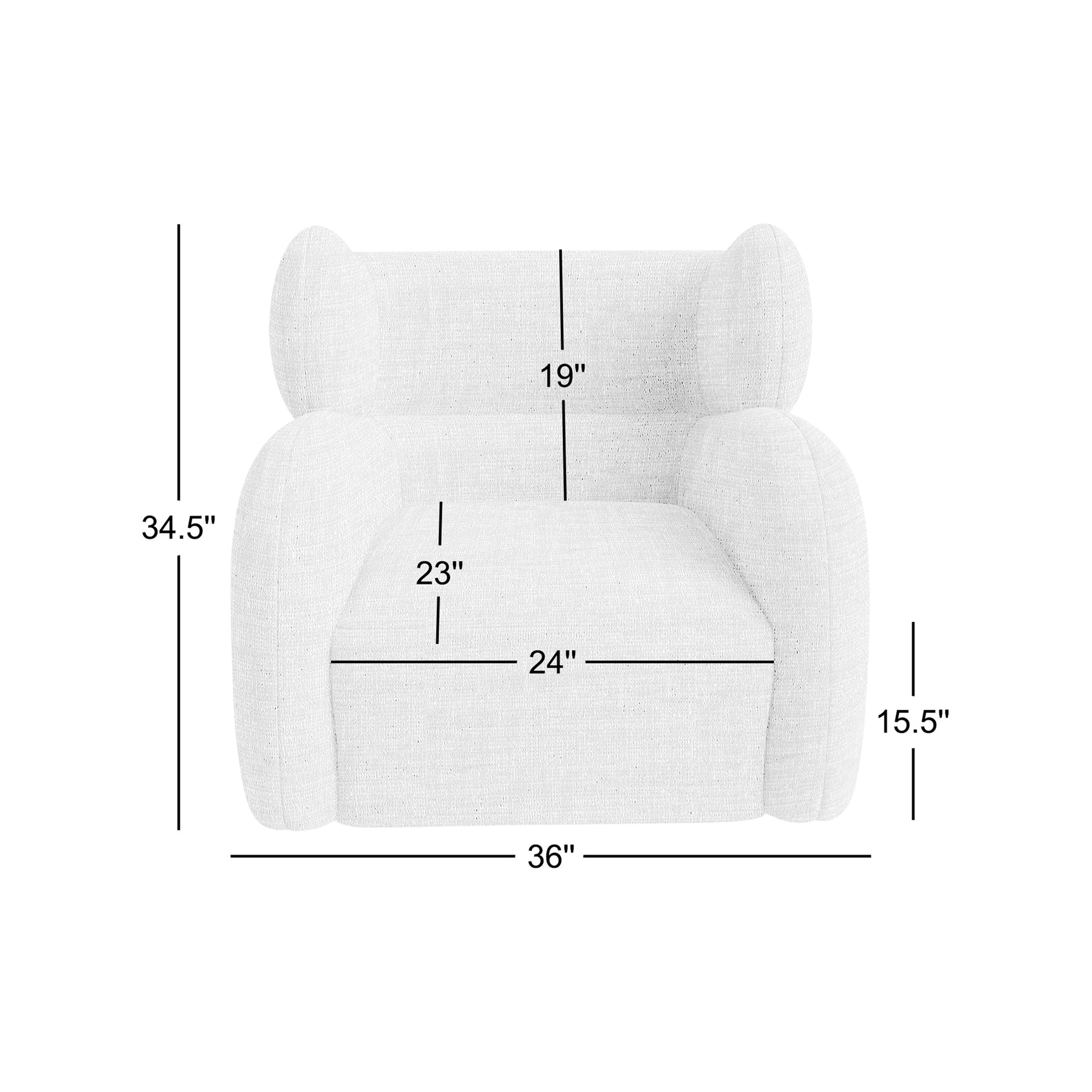 Pablo 36" W Swivel Armchair, Taupe Velvet 1667-012