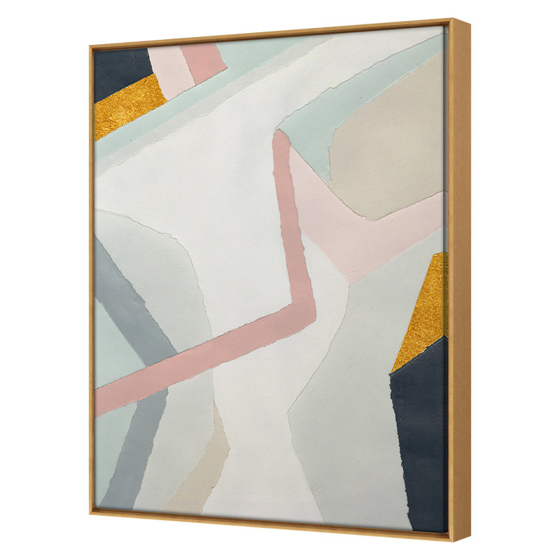 Abstract Collage 2 Framed Print Canvas