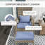 Chaise Adirondack en acier avec repose-pieds Tenley-1642348431