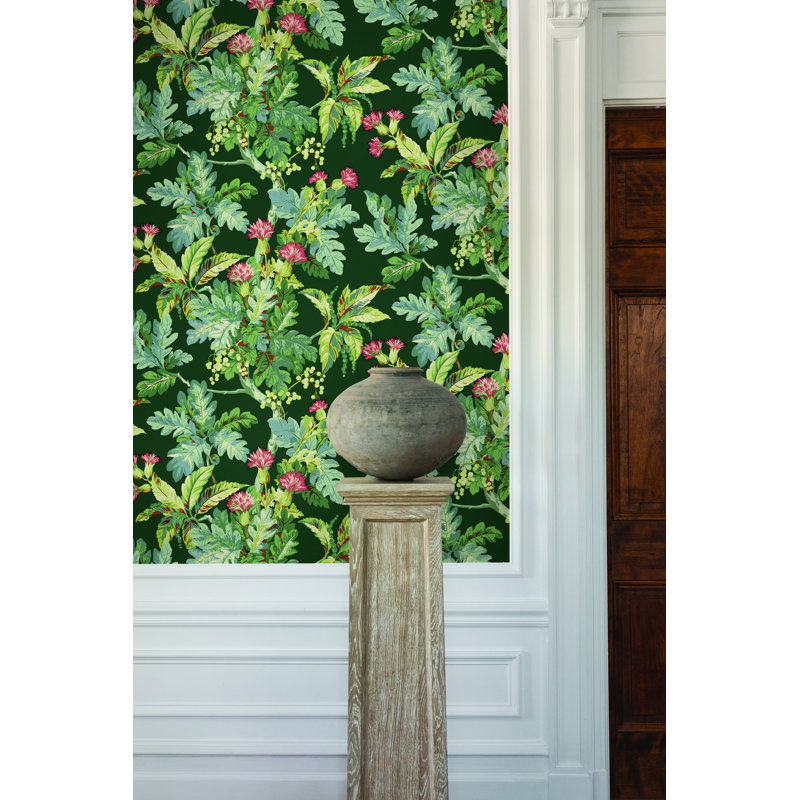 Briarwood Floral Matte Wallpaper Double Roll, Green