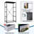 4 Drawer Dresser for Bedroom, Narrow Chest of Drawers, Wooden Top and Study Iron Frame 18"x37.5"-(WxH)