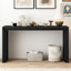 Console spacieuse noire avec fonctionnalité - placage, pour le salon, le vestibule, la texture et le design chaleureux du vestibule