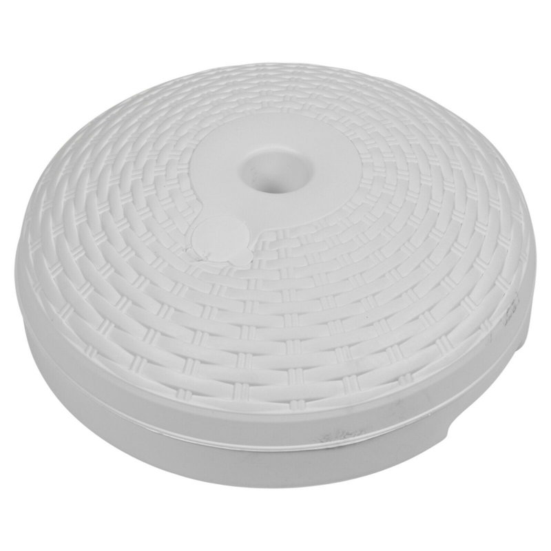 Abington 0.98kg Plastic Free Standing Umbrella Base, White