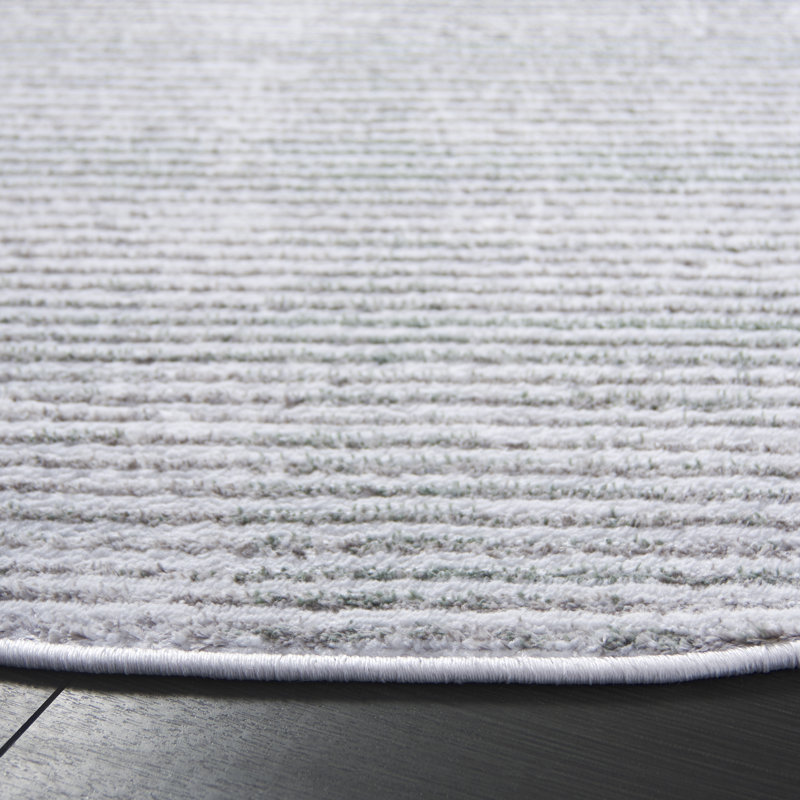 Brookenvale Performance Striped Rug, Round 6'7"