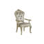 Chaise avec accoudoirs rembourrée Monique