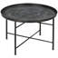 Table basse ronde 24 po avec plateau martelé