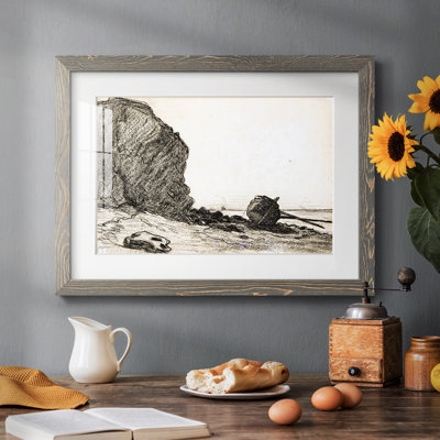 «Barque On The Sand Near Sainte», reproduction d'art sur papier