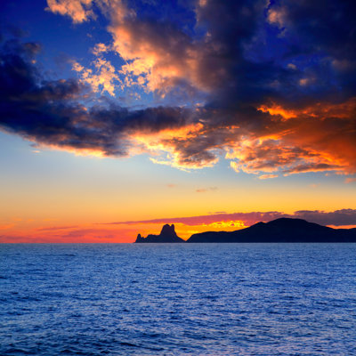 Ibiza Island Sunset - Wrapped Canvas Print