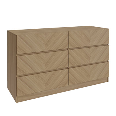 120 cm W Chest of 6 Drawers