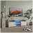 TV Stand For 32-60 Inch TV, Modern Television Table Center Media Console With Drawer And Led Lights, Matt Entertainment Center For Living Game Room Bedroom.