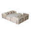 Canapé-lit convertible de 78,7 pouces avec coussin cylindrique, canapé-lit pliant en chenille avec poche latérale, canapé-lit de plancher, 3 pièces-355929382