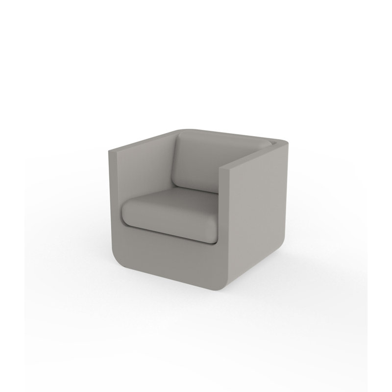 Ulm - Resin Lounge Chair - Basic, Taupe