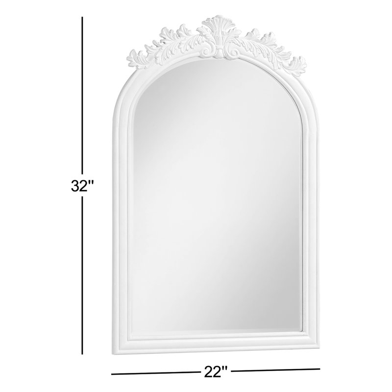 Miroir de salle de bain Aravale, Blanc antique