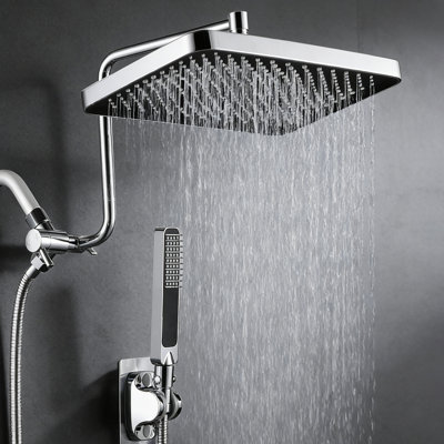 Pomme de douche à pluie haute pression 13 "avec douchette combinée
