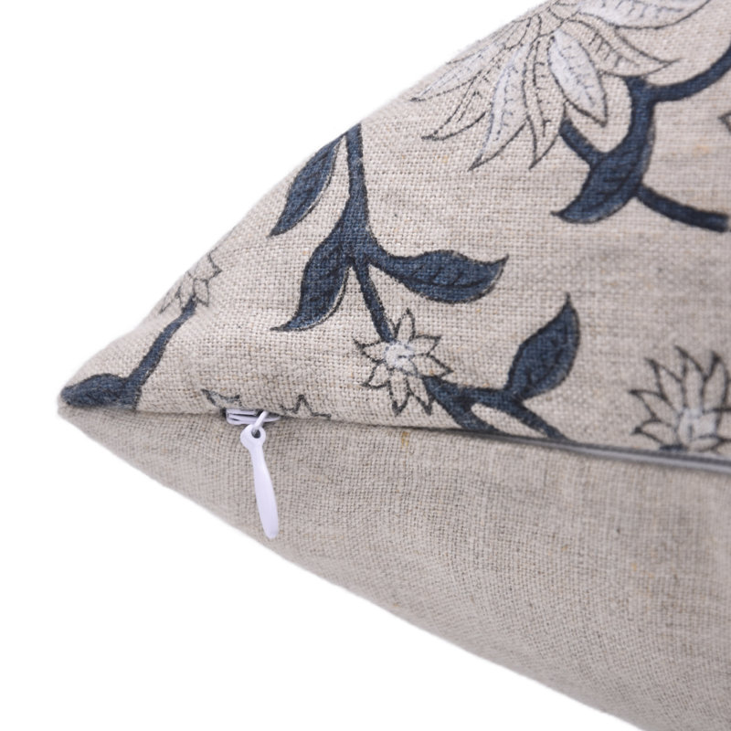 Housse de coussin en lin fabriquée à la main Fab Divine - Aradhna, 24 po x 24 po