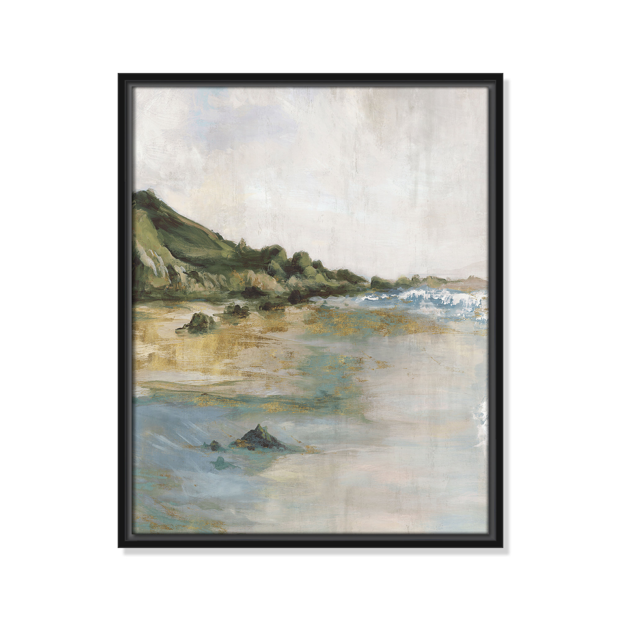Tide’s Edge Print by , Black, 21.5" H x 17.5" W