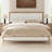 Larsen Solid Wood Upholstered Bed with Tufted Headboard-2065168837-2065168858