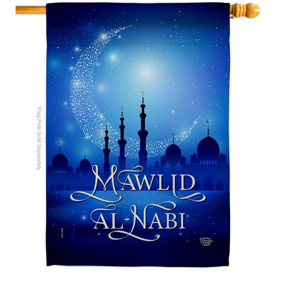 Double Sided 40'' H x 28'' W Polyester House Flag