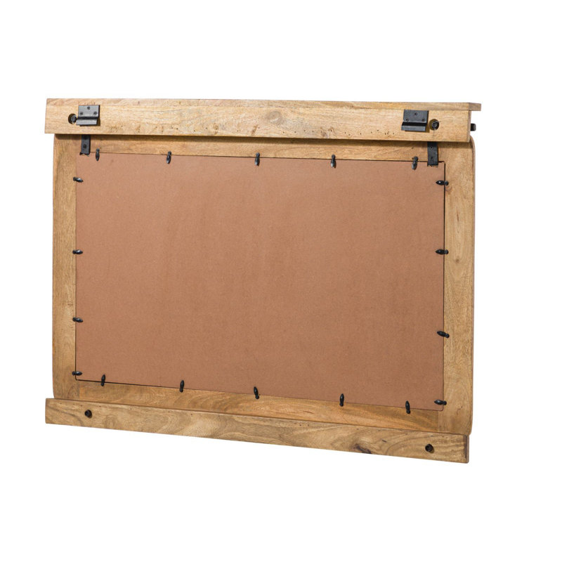 Railway Solid Wood Rectangle Mirror