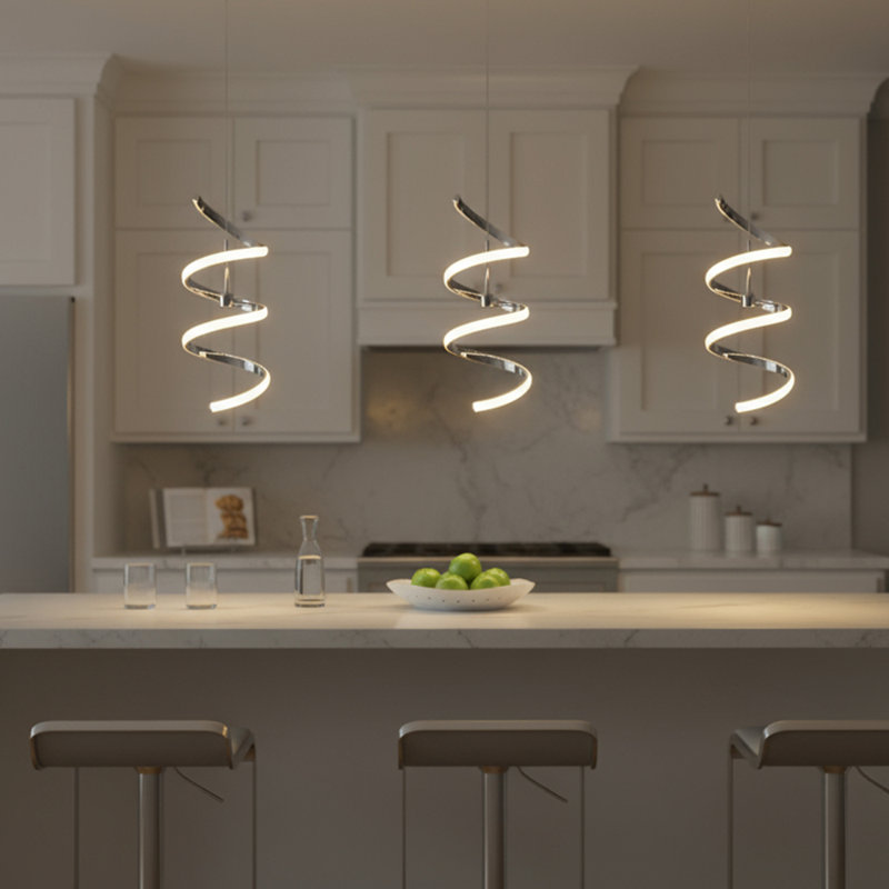 Laraway 1 - Light Chrome LED Unique/Statement Pendant