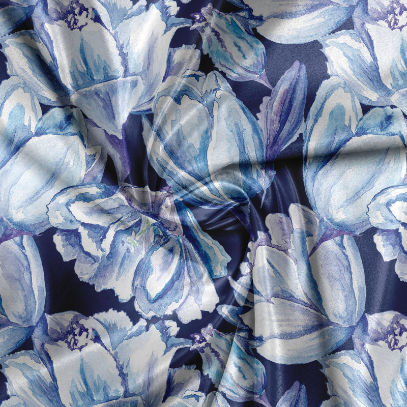 Cherice Polyester Semi Sheer Curtain Pair