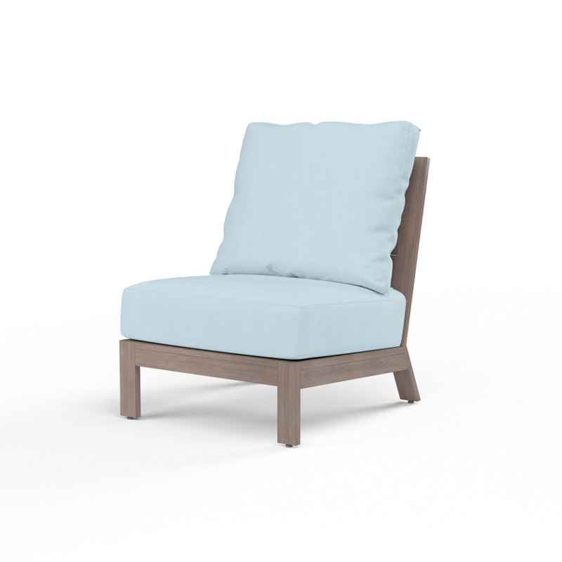 Chaise sans accoudoirs avec coussin Laguna, Toile horizon Sunbrella®
