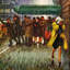 Rainy Wait For A Cab by John Falter - Wrapped Canvas Painting-1804915711