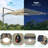 Destinnie 120'' Lighted Cantilever Umbrella-457697187