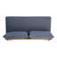 Banc de causeuse extérieur Almo, tissu gris, bois d'acacia brun 49 po