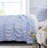 Greenland Home Fashions Helena Ruffle Blue 3-Piece King Size Quilt Set 105x95 + 20x36 (2)-894790861