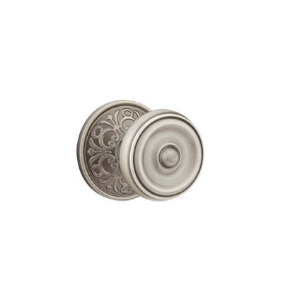 Ensemble de boutons de passage Emtek avec rosette Lancaster et bouton Waverly