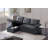 Upholstered Pull Out Sectional Sofa With Chaise-1053960612