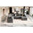112.2" Sectional In Grey With Pull-Out Bed, Movable & Charging Capacity , 3 Pillows Points For Living Room-1756073799
