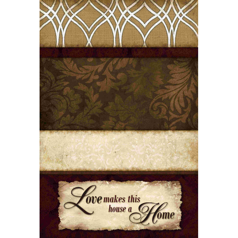 Love House Home 3 - peinture sur toile tendue, H 18 po x l 12 po