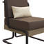 Chaise longue de patio en aluminium et osier avec coussins et coussins-959540829-959540830
