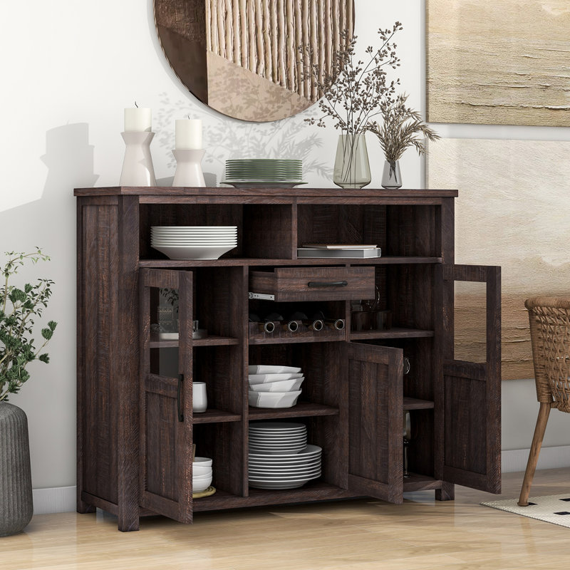 Table buffet à 1 tiroir de 47,2 po de largeur Kashmiere, Espresso