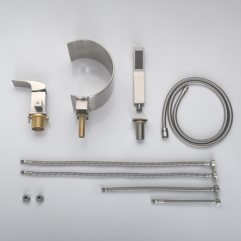 1 Handle Deck Waterfall Faucet with Diverter