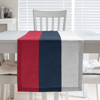 Chemin de table rouge football rayures Tennessee
