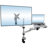 Mount-It! Full Motion Single Monitor + Laptop Mount with Cooling Fan for monitors up to 32", Silver