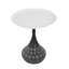 Table basse d'appoint en métal, table à piédestal pour le salon
