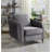 32"W Gray Velvet Modern Chic Accent Armchair-1962624869
