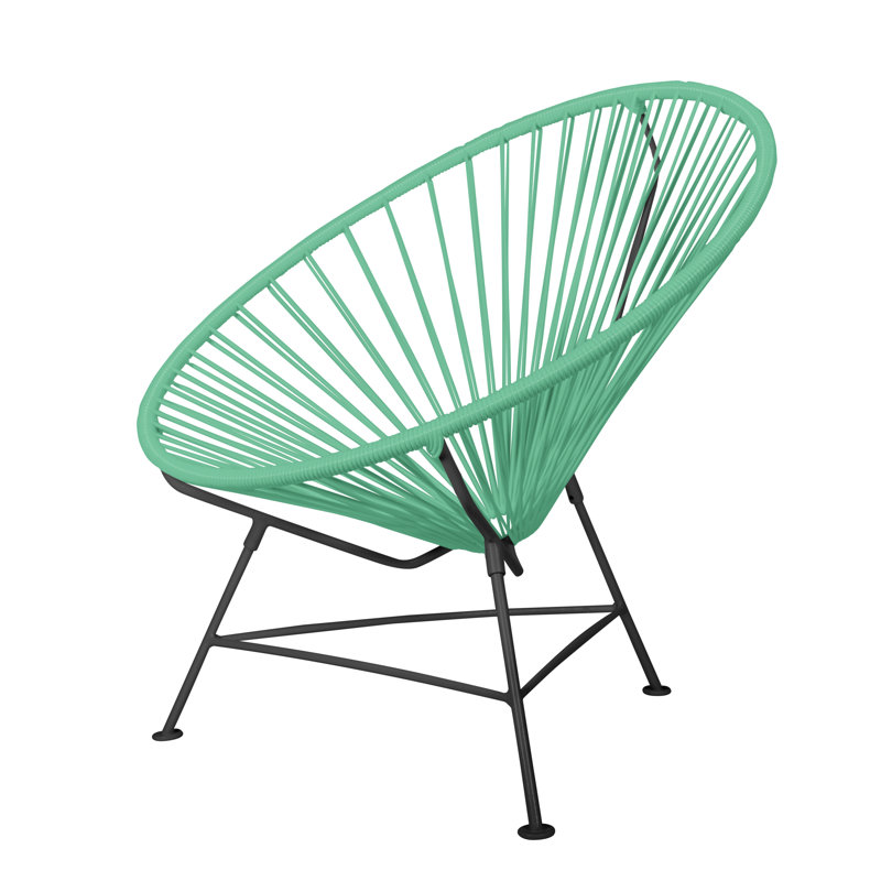 Innit Indoor Handmade Lounge Chair, Seafoam/Black