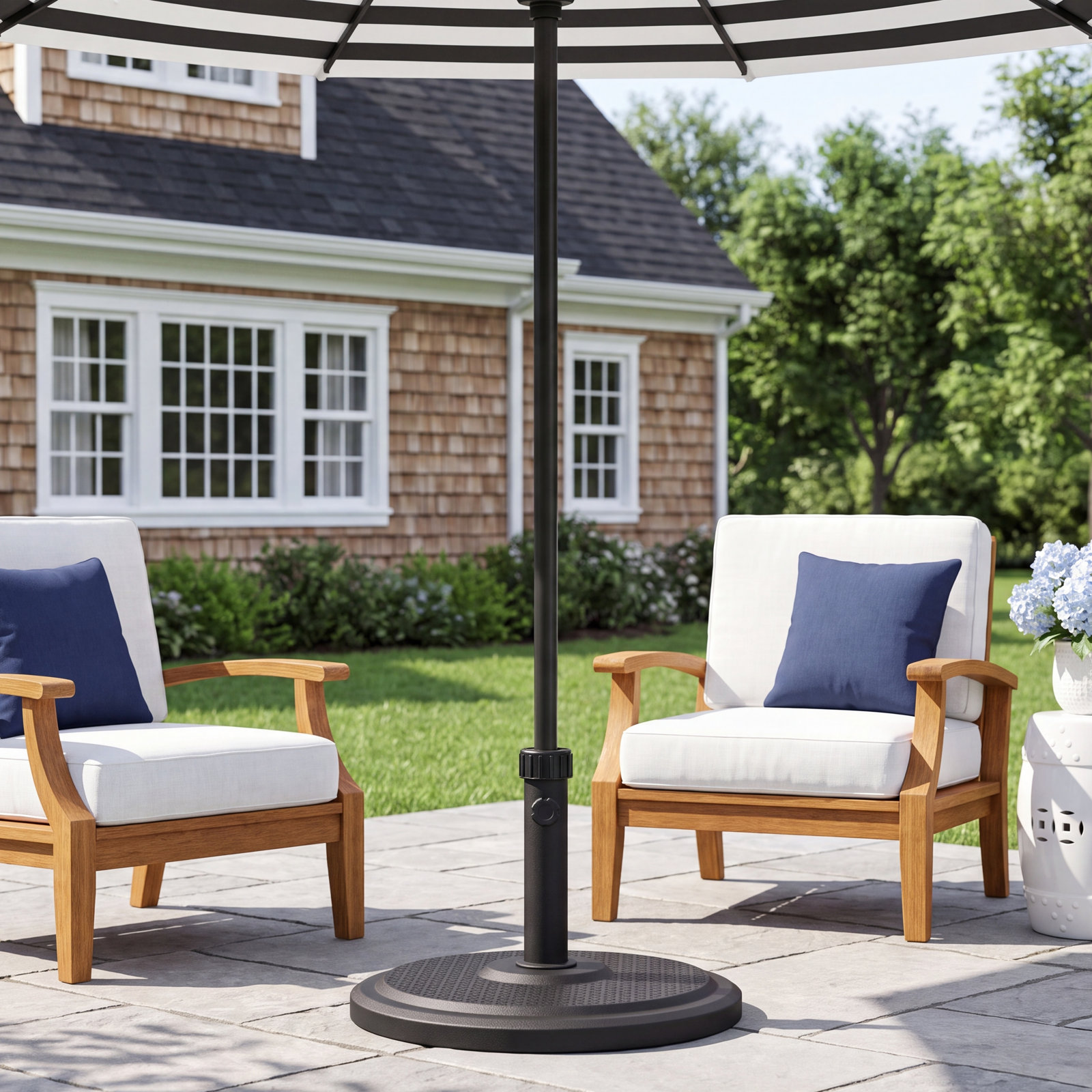 Kade Fiberstone Umbrella Base, Black