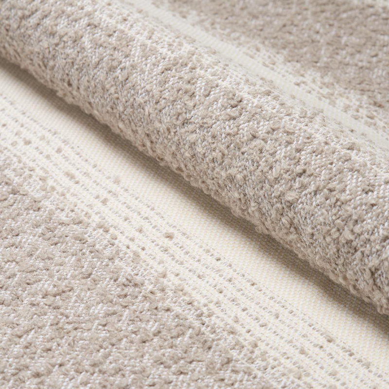 Tissu rayé Schumacher x Patterson Flynn Jessen, Brouillard